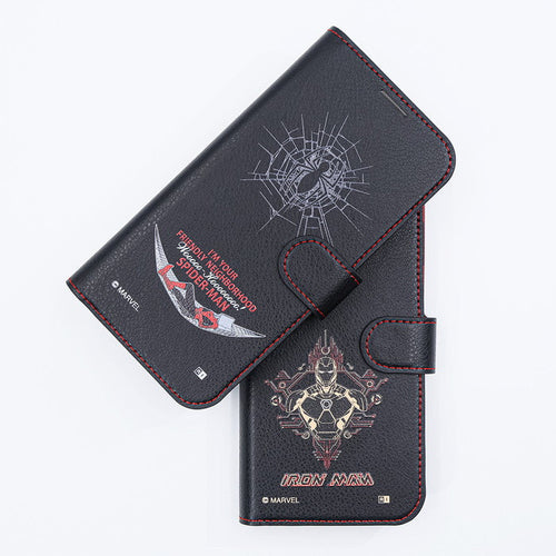 マーベル / 衝撃吸収 マグネットベルト シンプル 手帳型レザーケース
