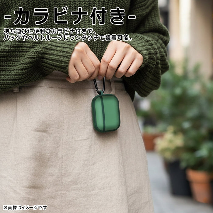 AirPods Pro 3 / 耐衝撃 カラーケース シルキーマット / ブラック