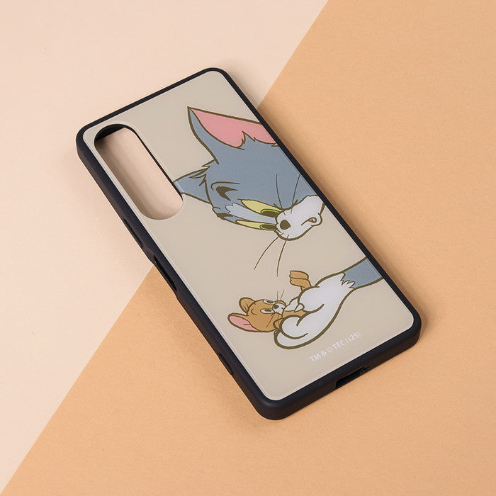 トムとジェリー / maru 衝撃吸収 バンパー ハイブリッドケース / トムとジェリー_キャッチ