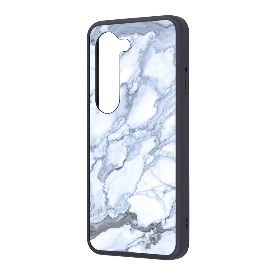 maru 衝撃吸収 バンパー ハイブリッドケース / Marble stone グレー